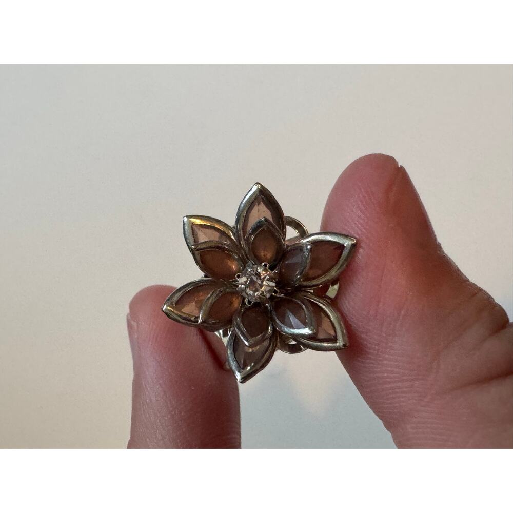Silver Flower Adjustable ring - Picture 8 of 8